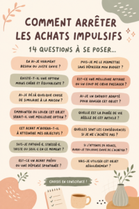 Femme réfléchissant avant de faire un achat pour éviter une dépense impulsive.