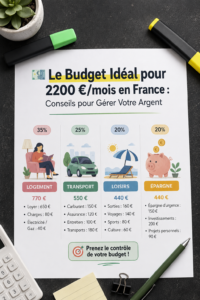 Femme regardant un budget sur un ordinateur portable avec des notes sur la table.