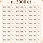 Graphique inspirant sur un défi d'épargne avec des objectifs financiers clairs