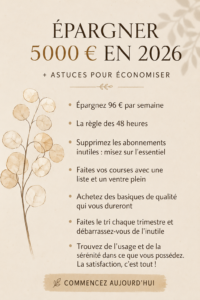 Femme souriante regardant ses économies avec un carnet de notes