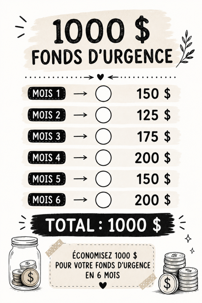 Femme souriante tenant une tirelire, symbole d'épargne pour un fonds d'urgence.