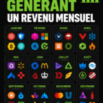 Image illustrant des actions qui génèrent un revenu mensuel stable