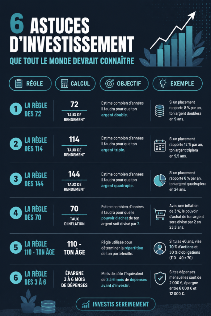 Une femme souriante consultant des graphiques financiers pour planifier ses investissements