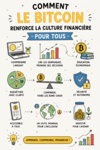 Une personne consultant des informations sur le Bitcoin pour améliorer ses finances