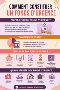 Femme heureuse révélant un plan pour créer un fonds d'urgence.