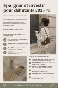 Femme en train de lire un guide sur l'épargne et l'investissement