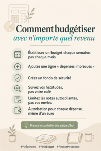 Femme en train de créer un budget sur son ordinateur, symbolisant la gestion des finances personnelles.