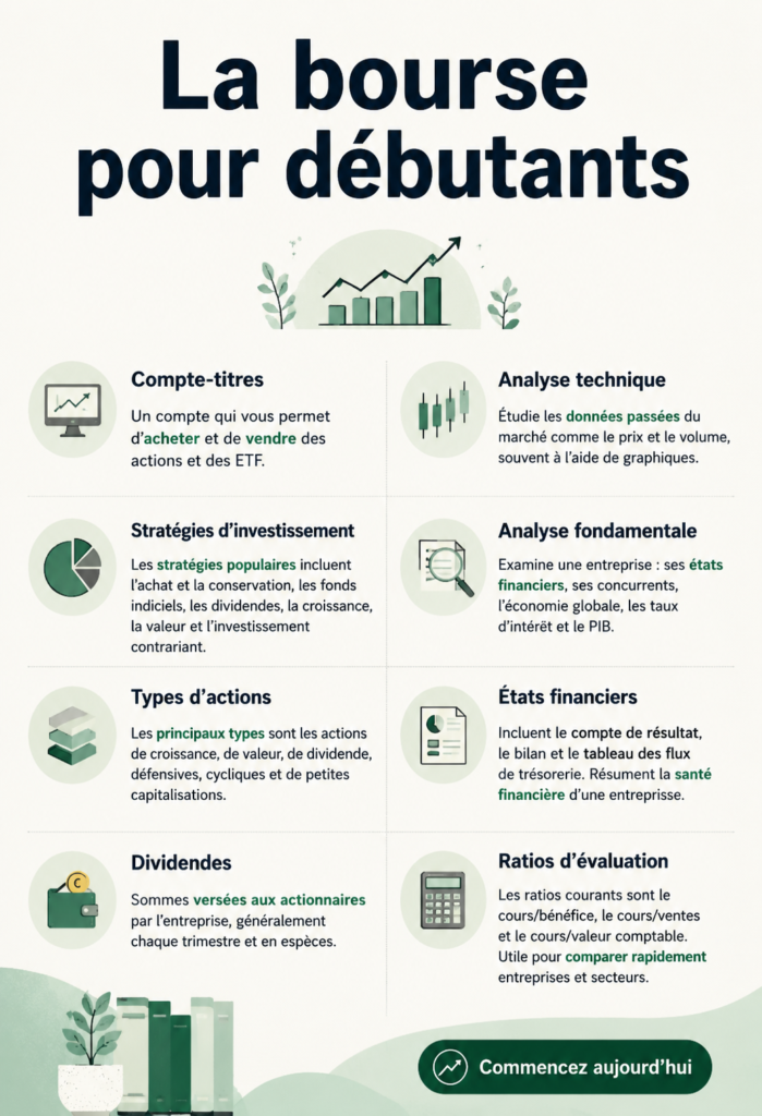 Une femme analysant des graphiques boursiers sur son ordinateur, faisant des recherches sur l'investissement.