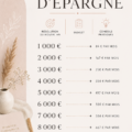 Image d'une femme heureuse avec un plan d'épargne en main