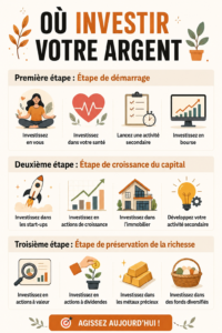 Femme réfléchissant sur des options d'investissement pour son avenir.