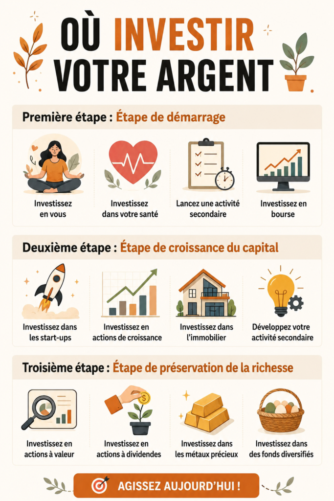 Femme réfléchissant sur des options d'investissement pour son avenir.