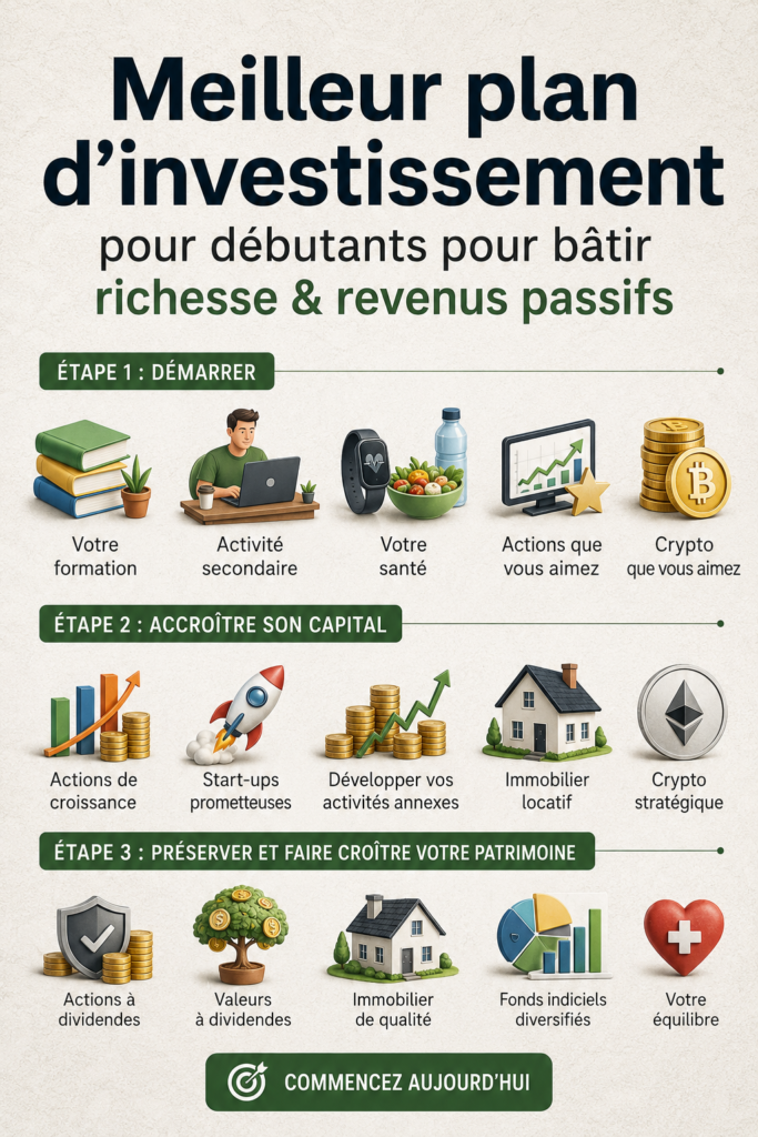 Femme regardant un graphique d'investissement sur un ordinateur portable, représentant l'idée de construire sa richesse.