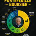 Portefeuille d'actions de Bill Gates illustrant ses choix d'investissement.