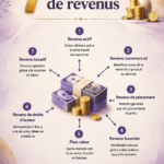 Image illustrant les 7 sources de revenus à explorer pour la diversification financière