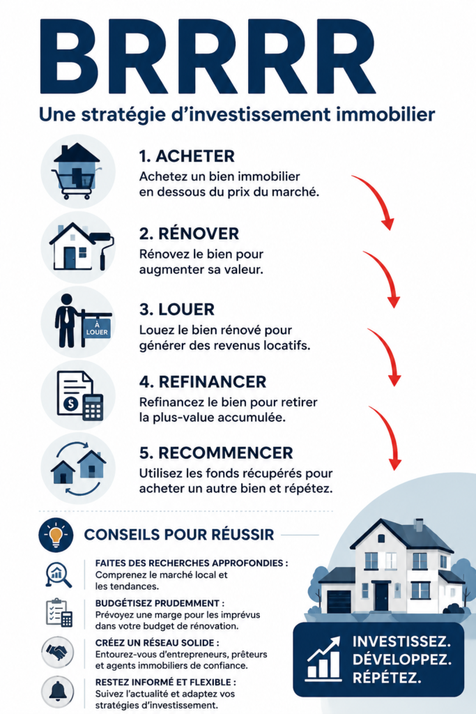 Femme réfléchissant à la stratégie immobilière BRRRR
