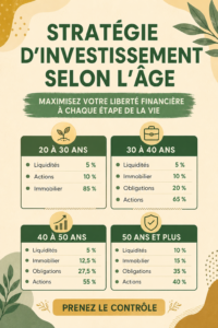 Stratégies d'investissement adaptées à l'âge des femmes