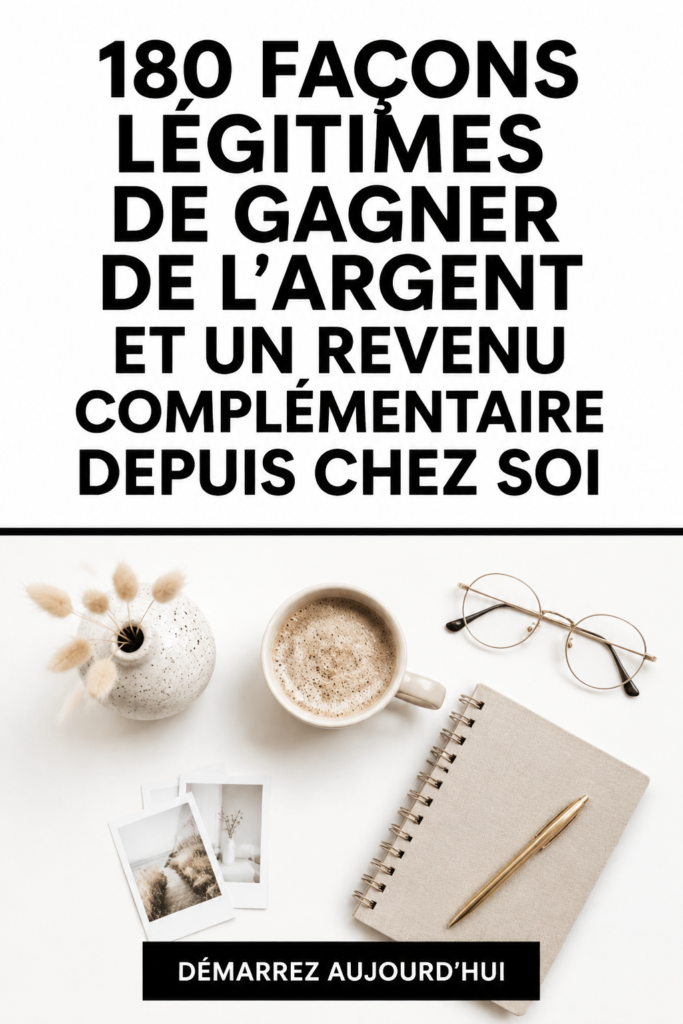 Femme travaillant sur son ordinateur à la maison pour générer des revenus supplémentaires.