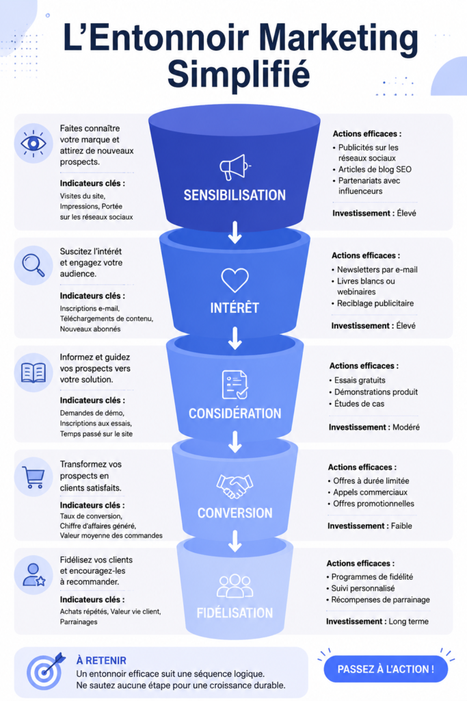 Illustration d'une femme examinant des stratégies marketing détaillées