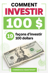 Femme examine des options d'investissement avec 100 dollars.