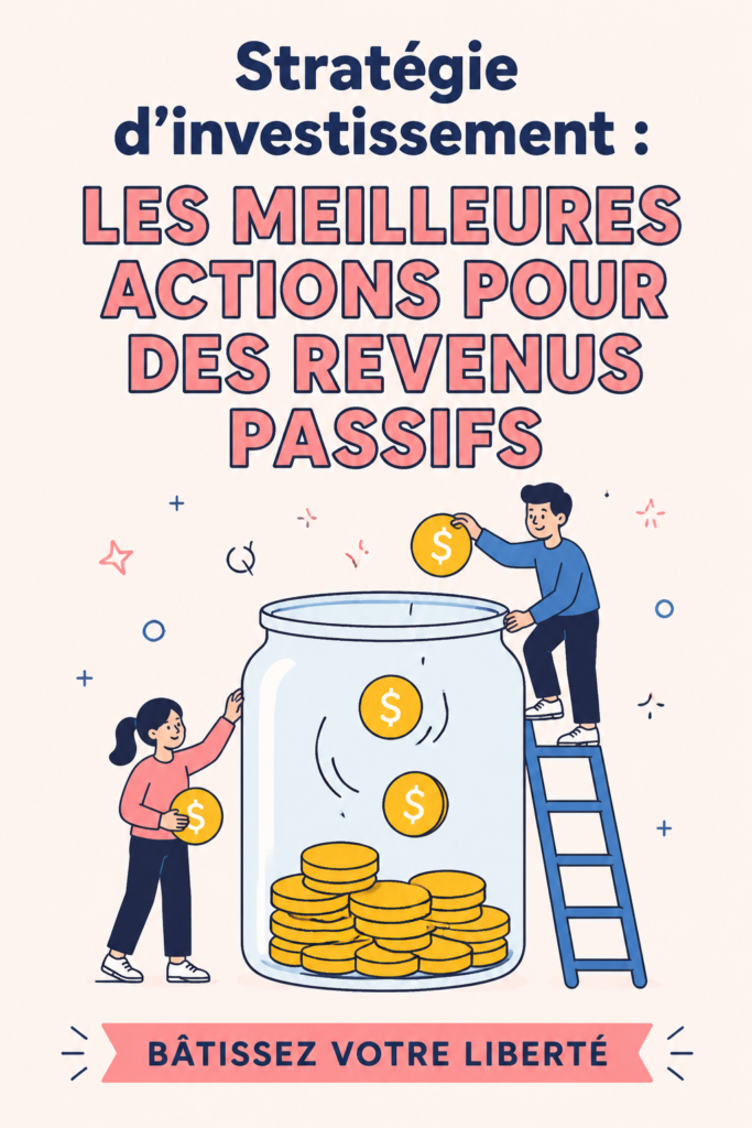 Stratégies d'investissement avec des graphiques et des graphiques d'actions pour un revenu passif.