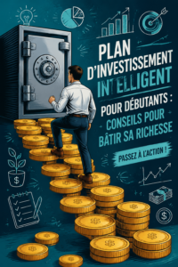 Femme méditant avec des graphiques financiers en arrière-plan, représentant l'investissement intelligent.