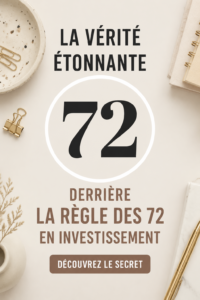 Illustration d'une femme analysant des graphiques financiers en utilisant la règle des 72 pour investir.
