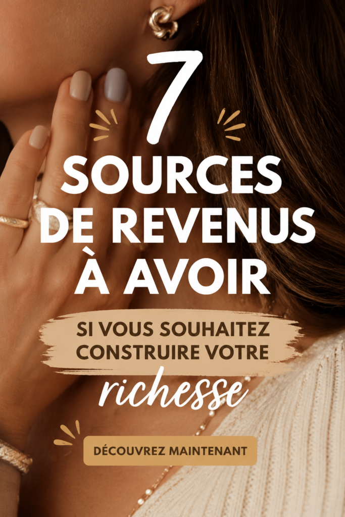 Illustration de 7 sources de revenus pour bâtir de la richesse