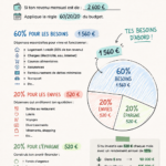 Féminine réfléchissant à son budget pour construire un empire financier