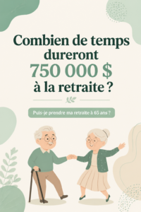 Femme examinant ses finances pour une retraite confortable avec un capital de 750 000 $