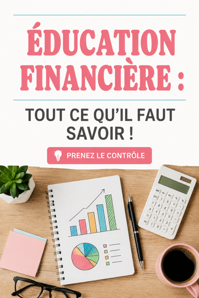 Femme consultant ses finances avec un ordinateur et un carnet