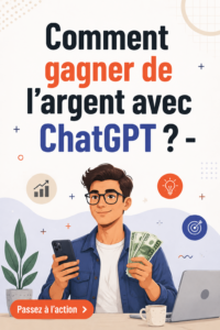 Une femme utilisant ChatGPT sur son ordinateur pour gagner de l'argent.