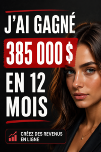 Une femme souriante devant un ordinateur, représentant le succès en ligne.
