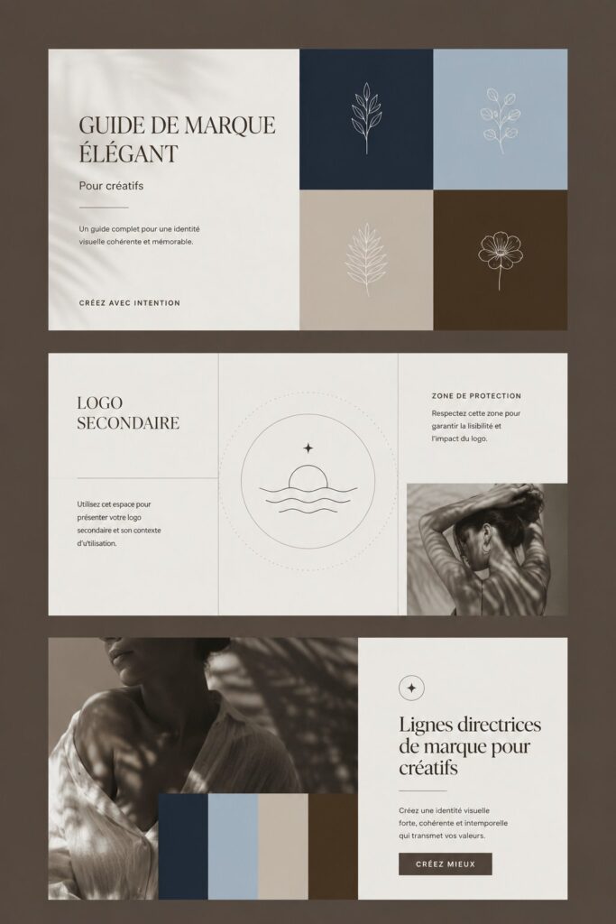 Visuel d'une palettte de couleurs inspirantes pour une marque créative