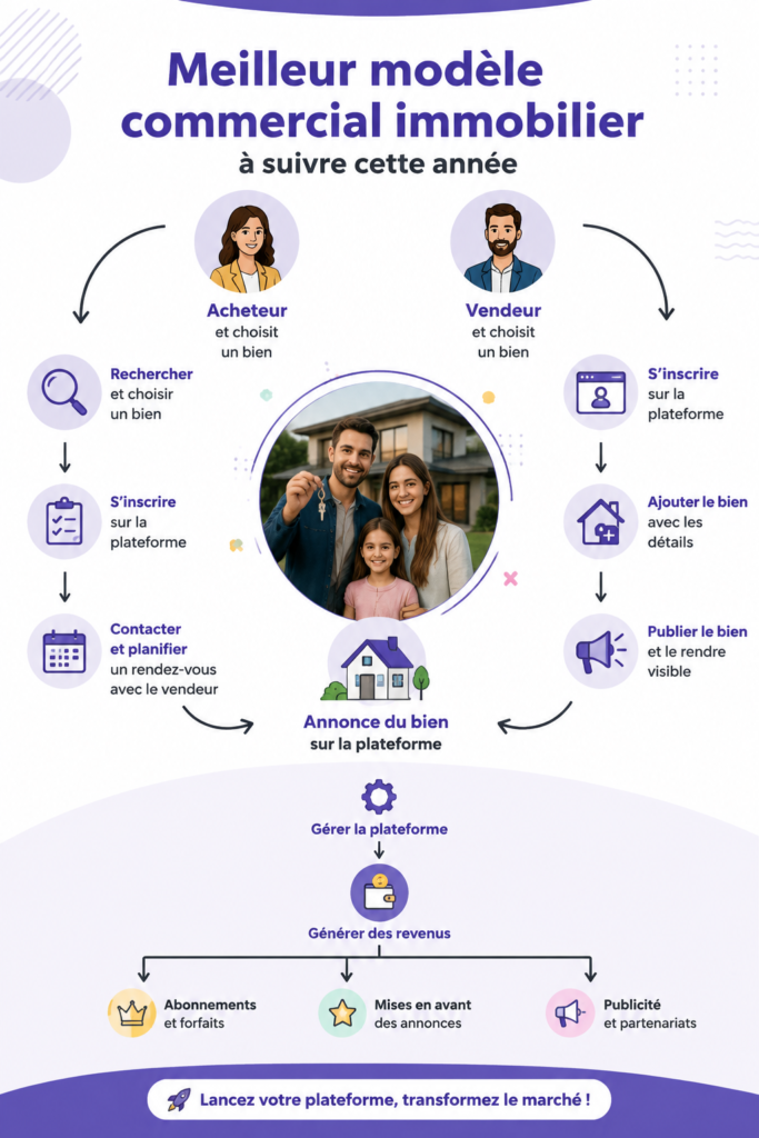 Femme souriante pensant à son futur investissement immobilier.