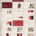 Modèle de présentation visuelle d'une marque professionnelle