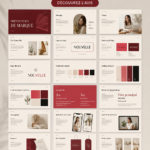 Modèle de présentation visuelle d'une marque professionnelle