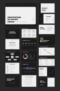 modèle de proposition de projet professionnel en design graphique