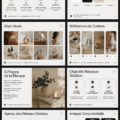 Modèle visuel de stratégie de réseaux sociaux sur Canva