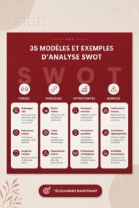 Modèle d'analyse SWOT illustrant la stratégie financière