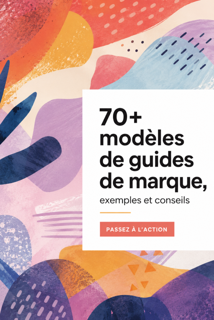 Exemple de guide de marque moderne avec éléments graphiques