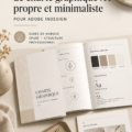 Image d'un modèle de guidelines de marque minimaliste pour Adobe InDesign