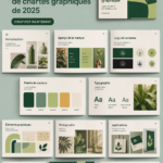 Visuel représentatif d'un guide de marque avec éléments graphiques