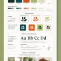 Un mood board coloré illustrant une stratégie de marque créative et inspirante.