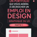 Exemple de portfolio de design graphique coloré et attrayant.