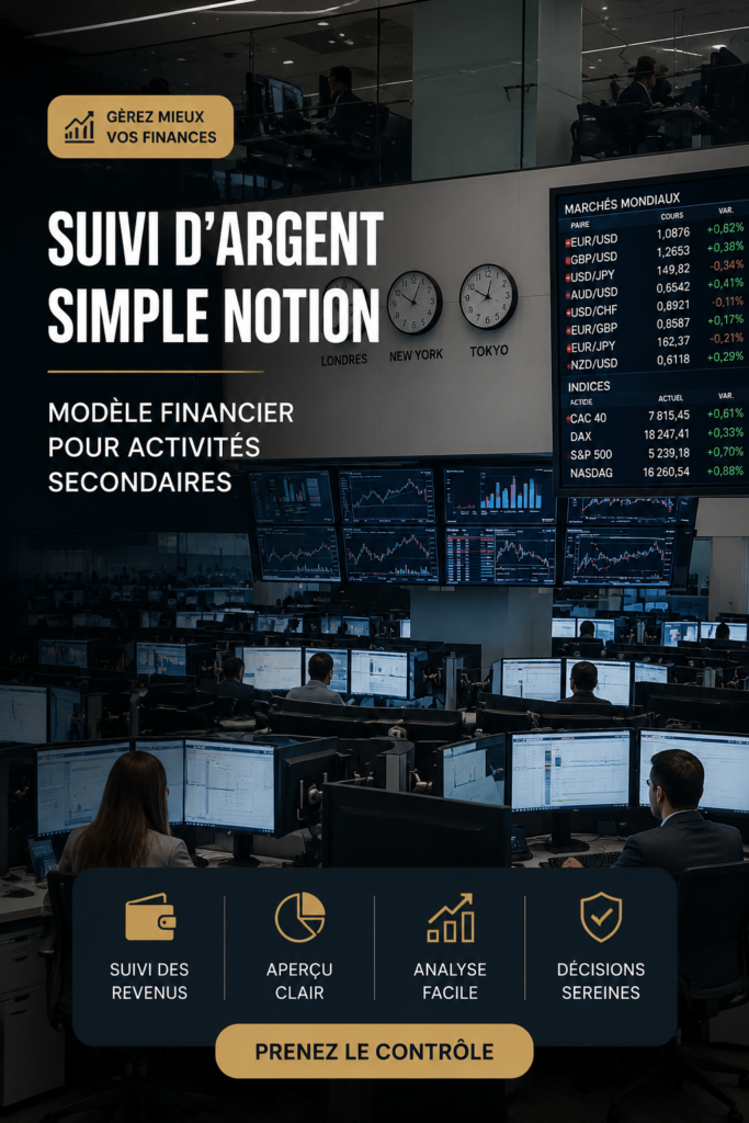 Modèle Notion simple pour le suivi des finances personnelles