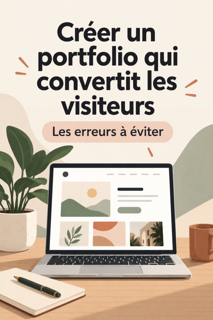 Capture d'écran d'une page portefeuille professionnelle et attractante.