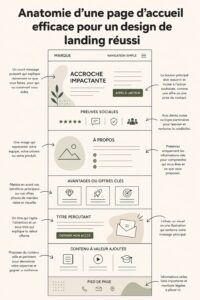Une capture d'écran illustrant une page d'accueil efficace pour un site web.