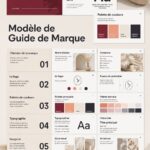 Guide de marque comportant des éléments visuels et textuels essentiels