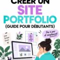 Capture d'écran d'un site portfolio féminin, montrant un design élégant et moderne.