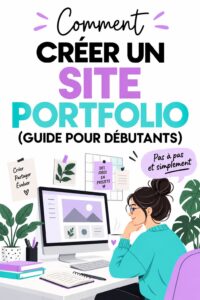 Capture d'écran d'un site portfolio féminin, montrant un design élégant et moderne.